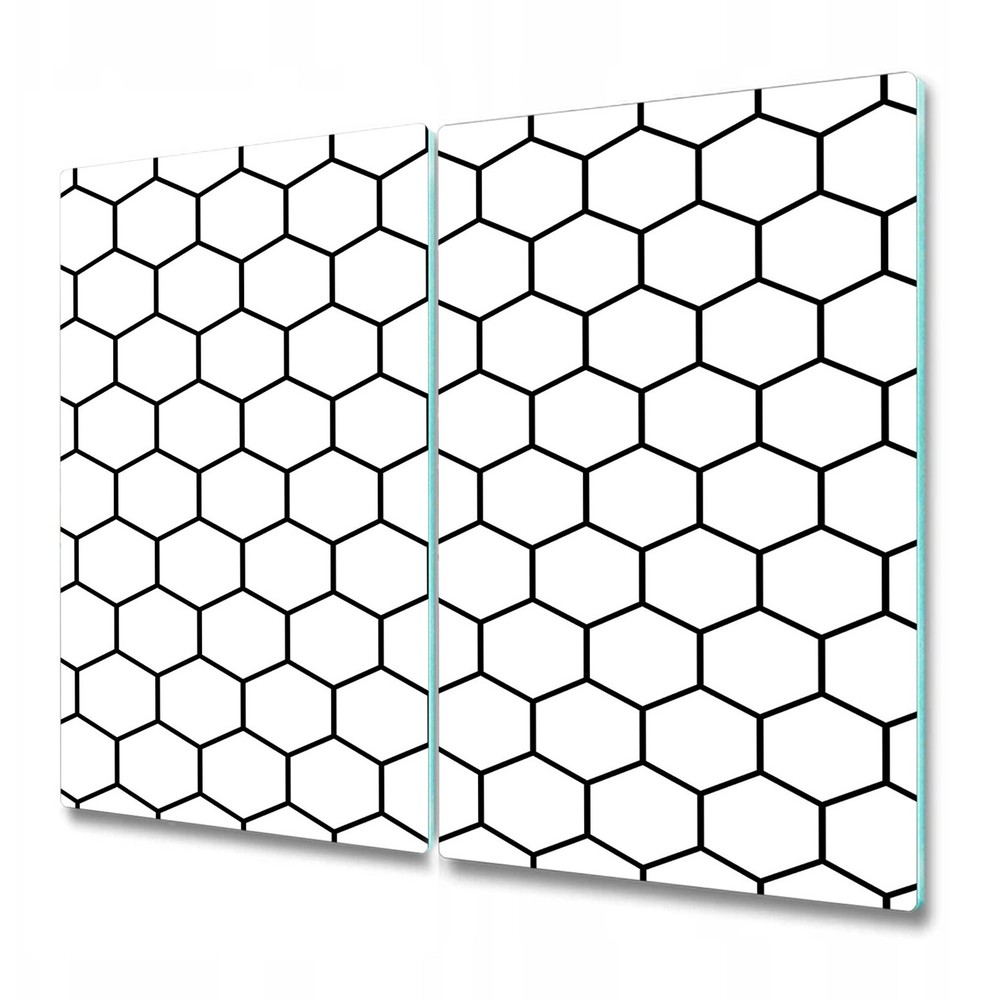 Glass Kitchen Chopping Board Honeycomb Hexagon material Geometric 2x30x52