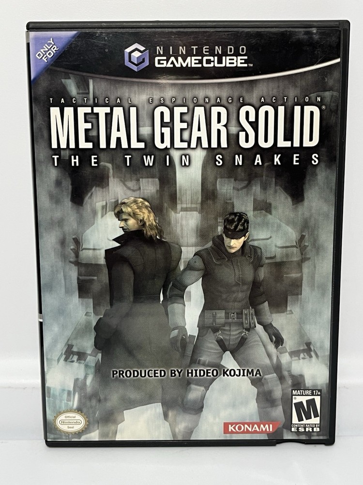 Metal Gear Solid-Twin Snakes (Nintendo Gamecube, 2004) COMPLETE! Tested Working!