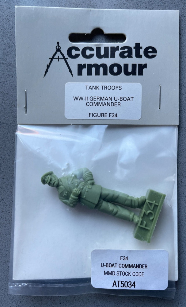 Accurate Armour Military Models AT5034 F34 U-Boat Commander WWII 1/35 Scale 1:35-image