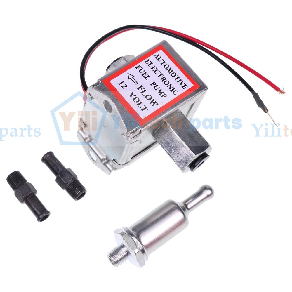 For Facet FEP42SV Cube 12V Electric Fuel Pump Clamps Fittings Filter 1.5-4 Psi