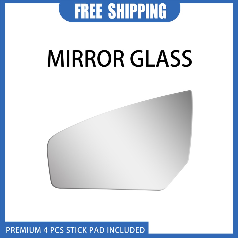 2007-12 Nissan Sentra Driver Side Left Flat View Mirror Glass Replacement with Adhesive