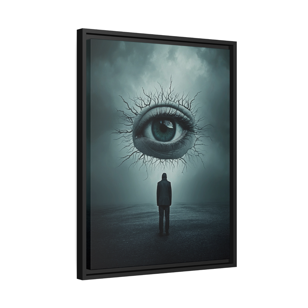 Abstract Eyeball Surreal Wall Art Framed Canvas Print for Home & Office Decor  -image