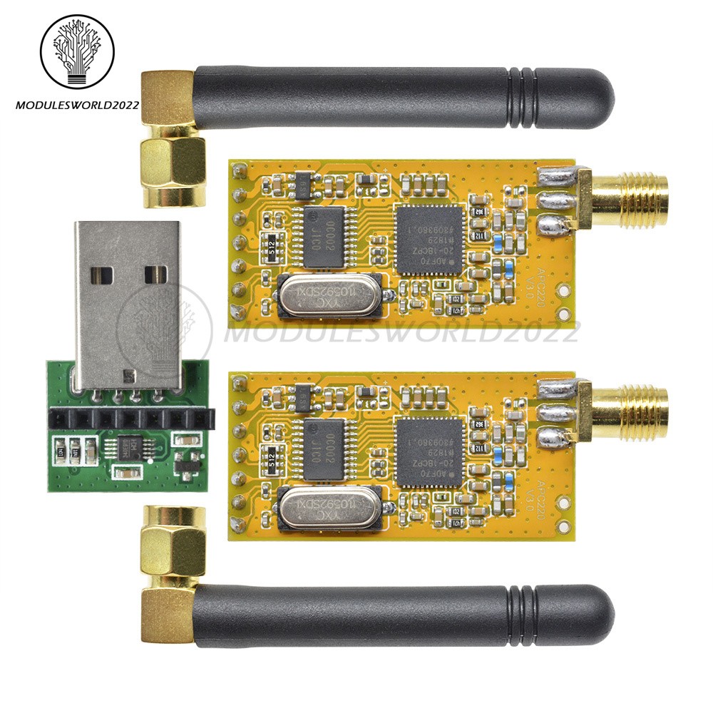 APC220 Wireless RF Serial Data Modules With Antenna USB Converter 800~1000m