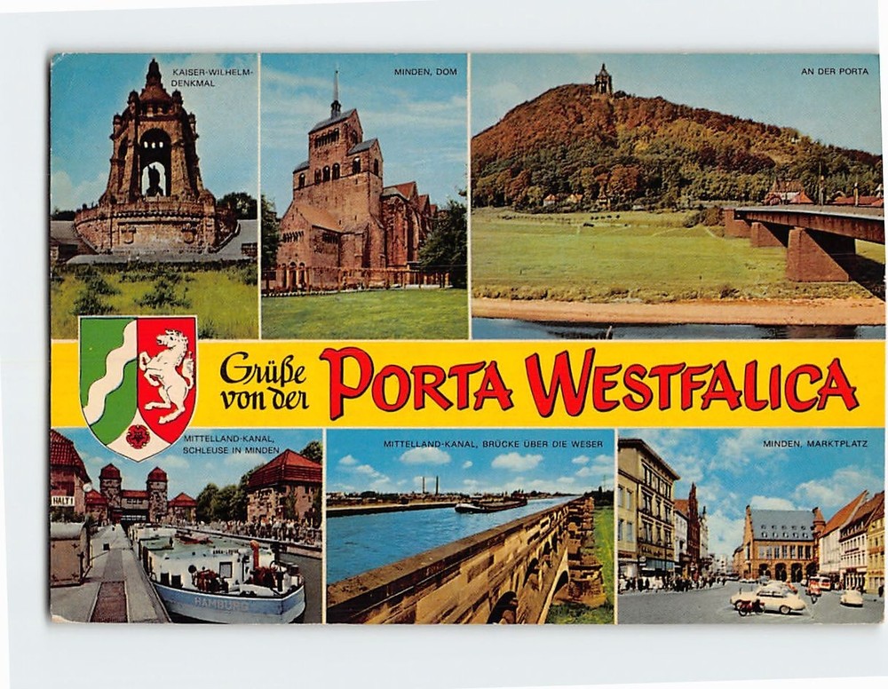 Postcard Scenes & Views Porta Westfalica in Germany