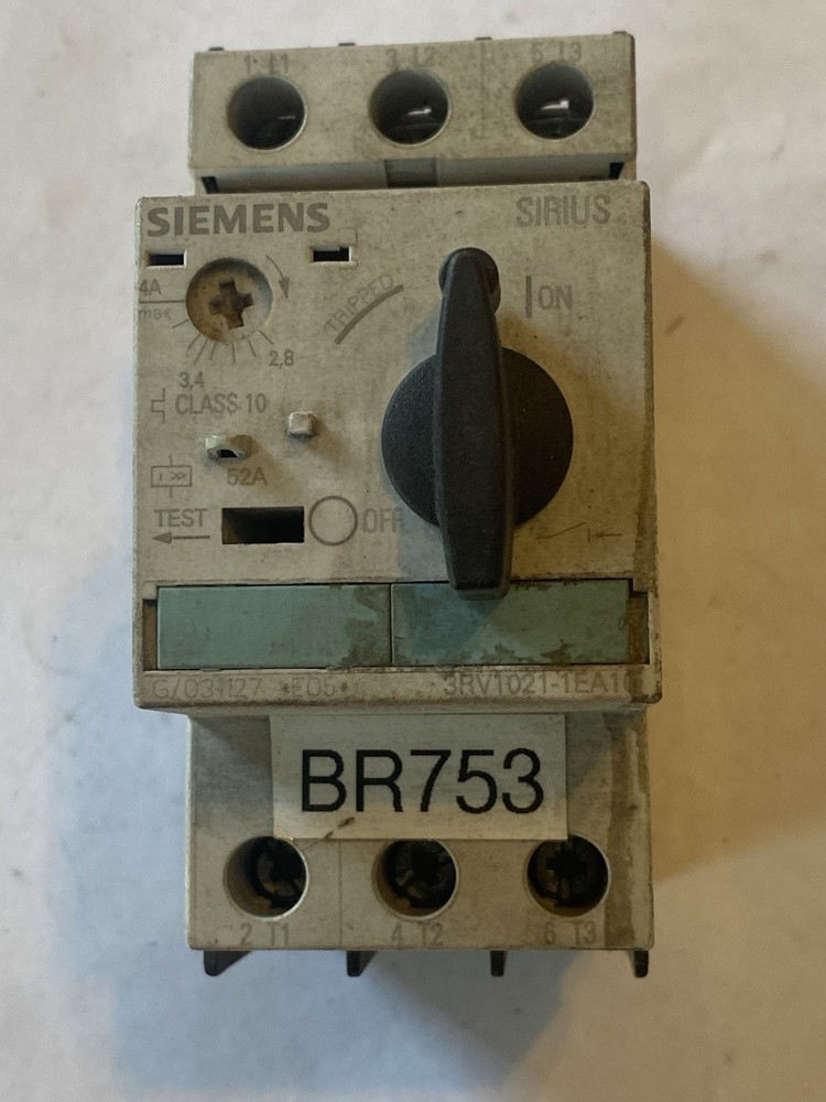 Siemens 3Rv1021-1Ea10 Motor Starter Circuit Breaker Sirius 3Rv10211Ea10