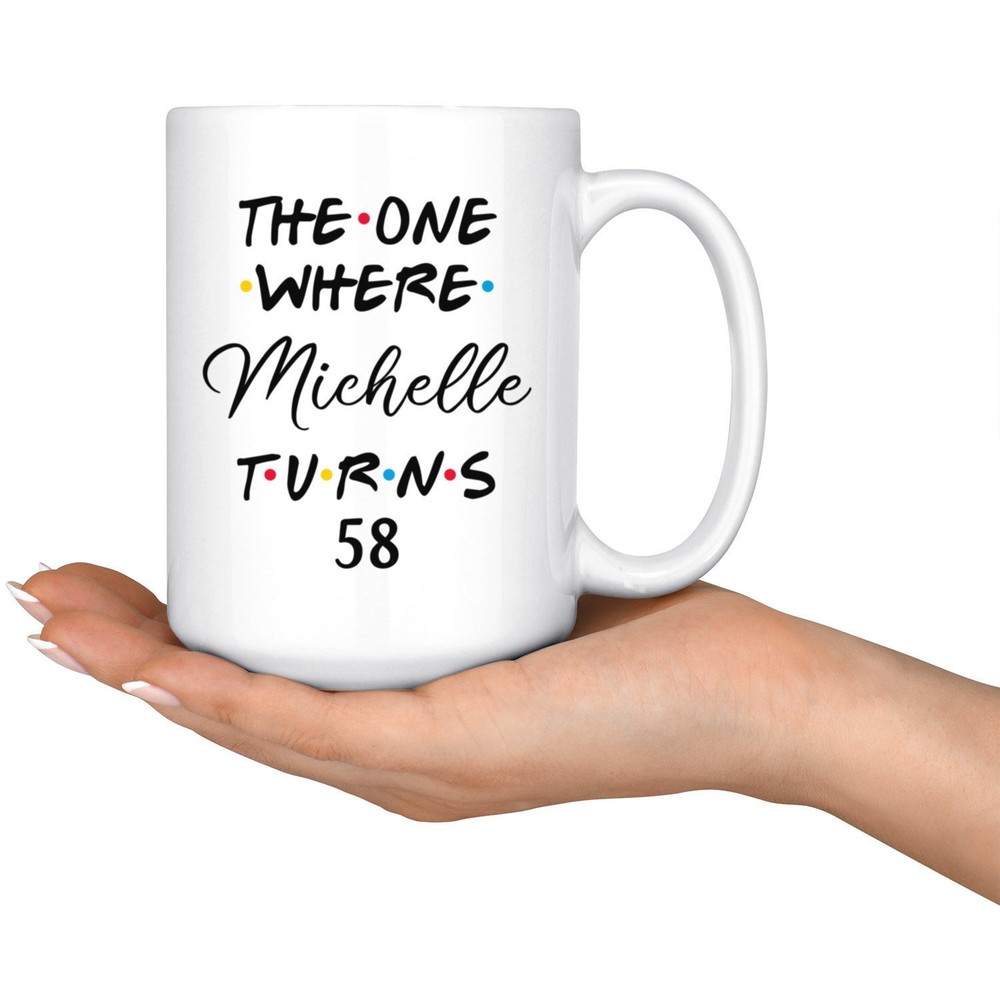 Personalized 58th Birthday Mug Happy 58th Birthday Party 58th Birthday Gift For