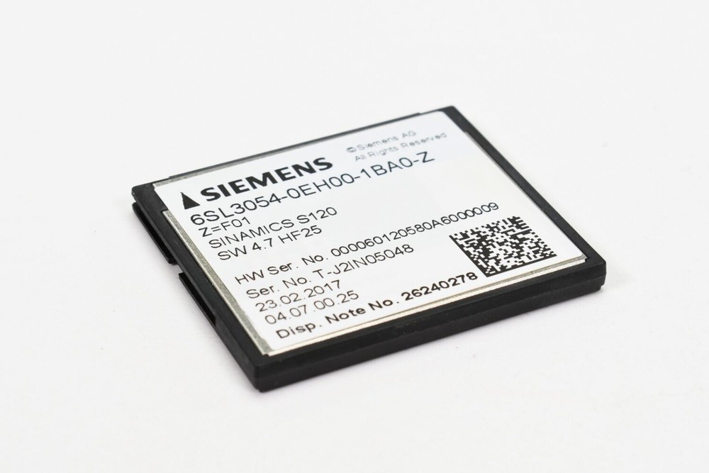 6SL3054-0EH00-1BA0-Z, CF card without performance expansion, Z=F01 #F22