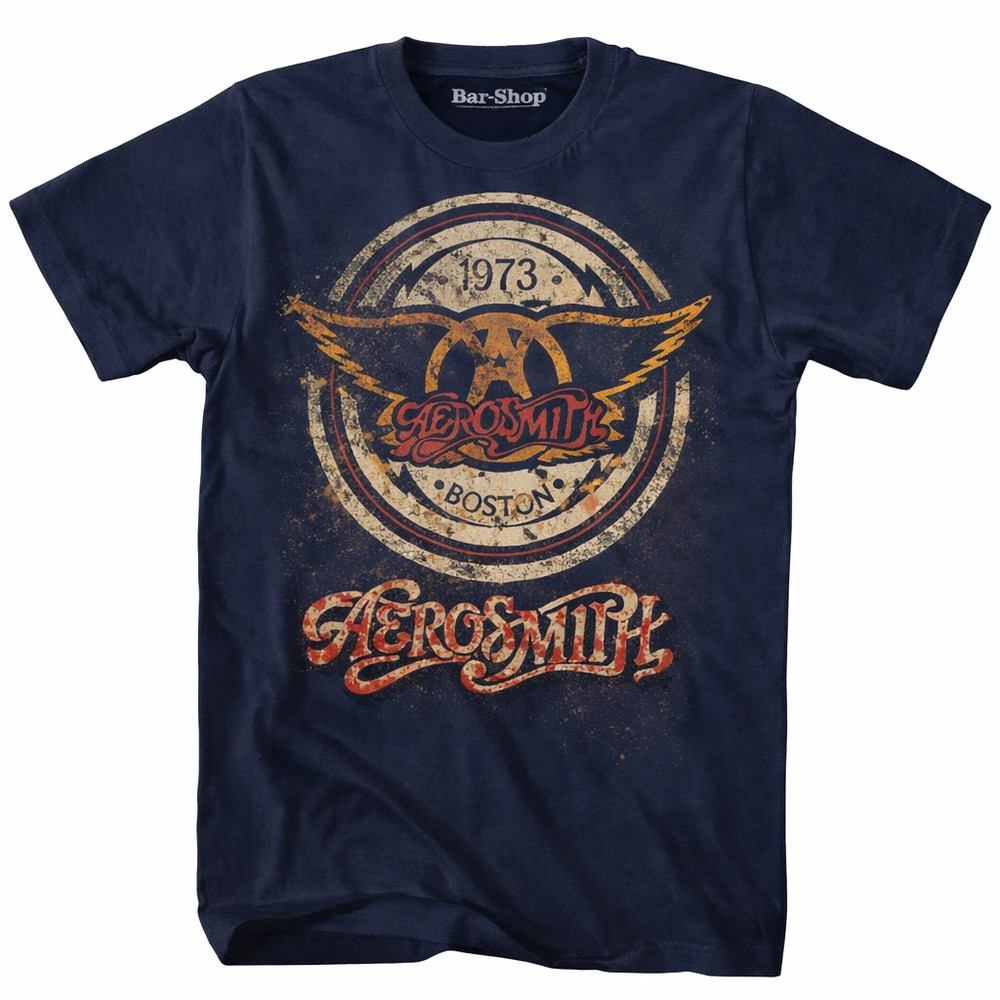 Aerosmith Boston 1973 Vintage T-shirt NEW| Classic Rock Band Tee - Unisex S-3XL