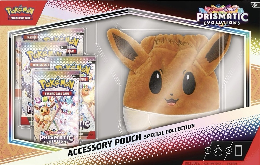 Pokemon TCG Prismatic Evolutions Accessory Pouch Special Collection Box Sealed