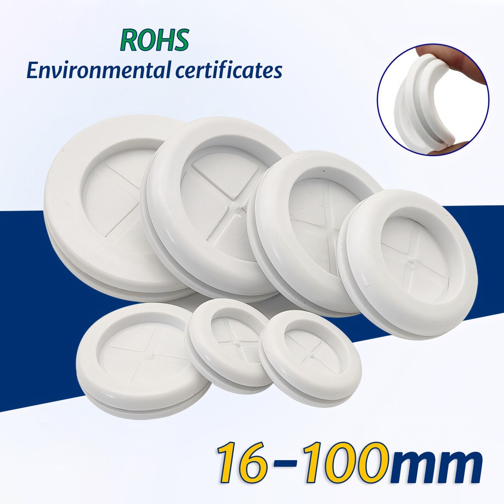 White Blanking Rubber Grommets Closed Blind Plugs Closed Bungs Protect Plug