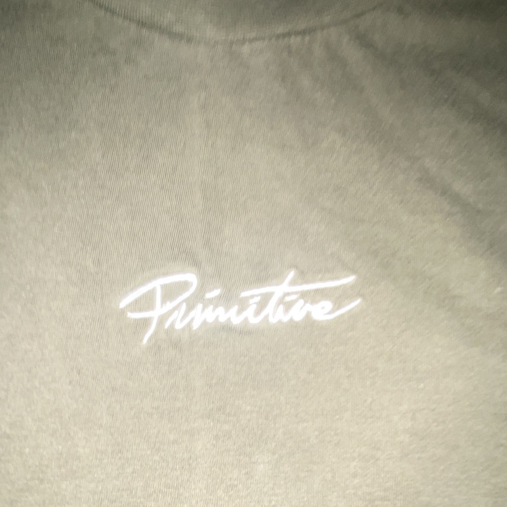 Primitive Men's Black Cotton Knit Crew Neck Logo T-Shirt Short Sleeve Size M