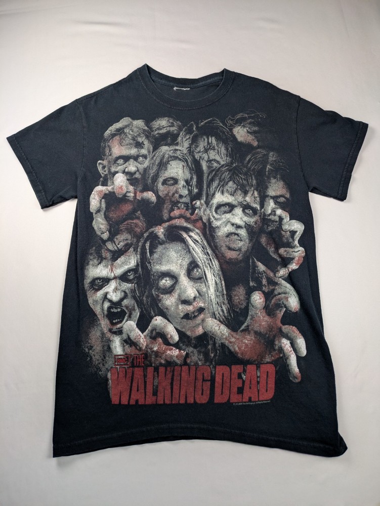 Size Small (17x27)- 2012 The Walking Dead All Over Print Zombie T-Shirt