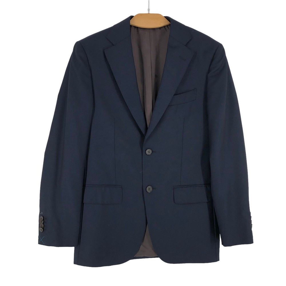 SUITSUPPLY Napoli Single B Pure Wool Blazer Jacket Size EU:46; UK:36; US:36R