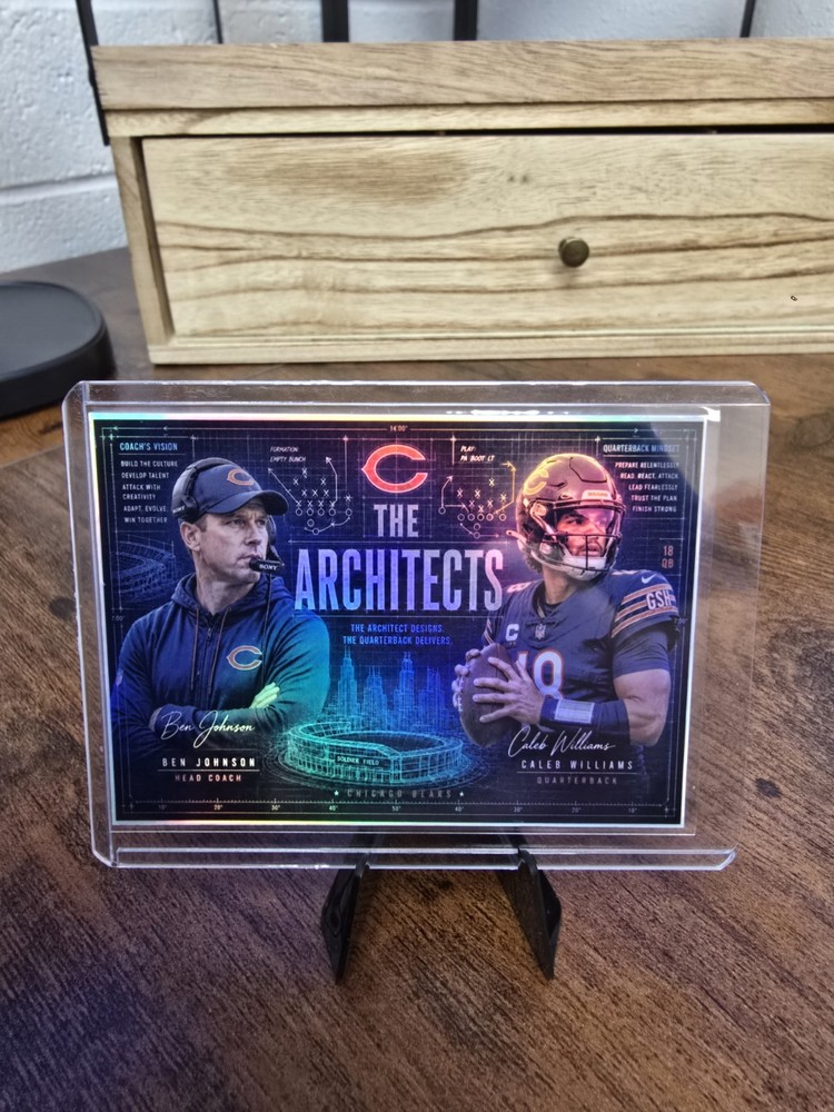 🔥🔥 Caleb Williams The Architects Refractor. Nice Card Custom 🔥🔥