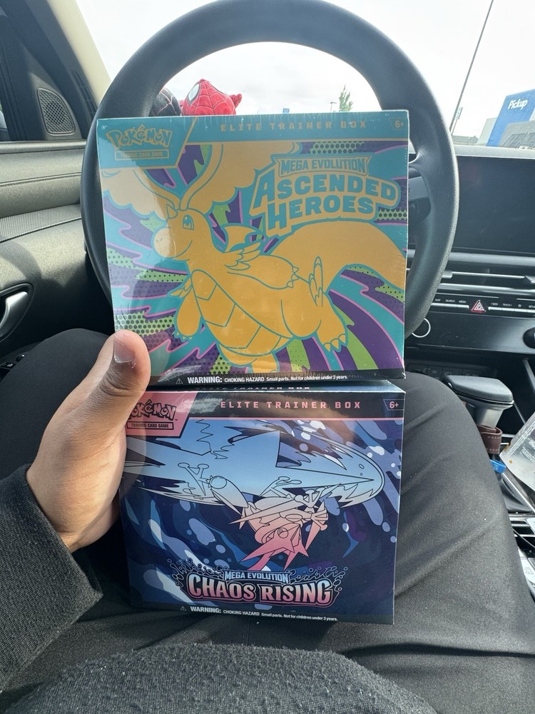 Pokémon Elite Trainer Box Mega Evolution Ascended Heroes & Chaos Rising 2x