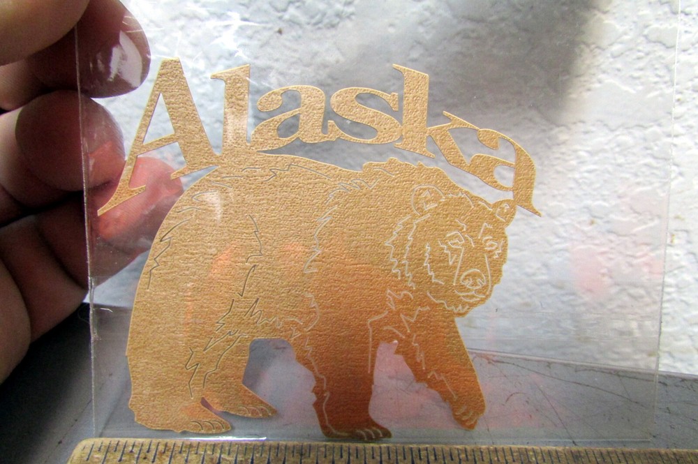 Acid Free Alaska Grizzly bear Laser Scrapbook Die Cut - New in package-image