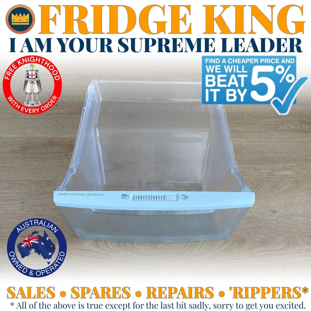 1449981 Kelvinator fridge LOWER CRISPER bottom vegetable drawer base facia assy
