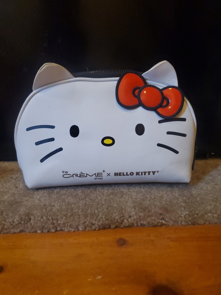 Creme Shop x Hello Kitty Makeup Cosmetics Travel Bag Pouch Case.