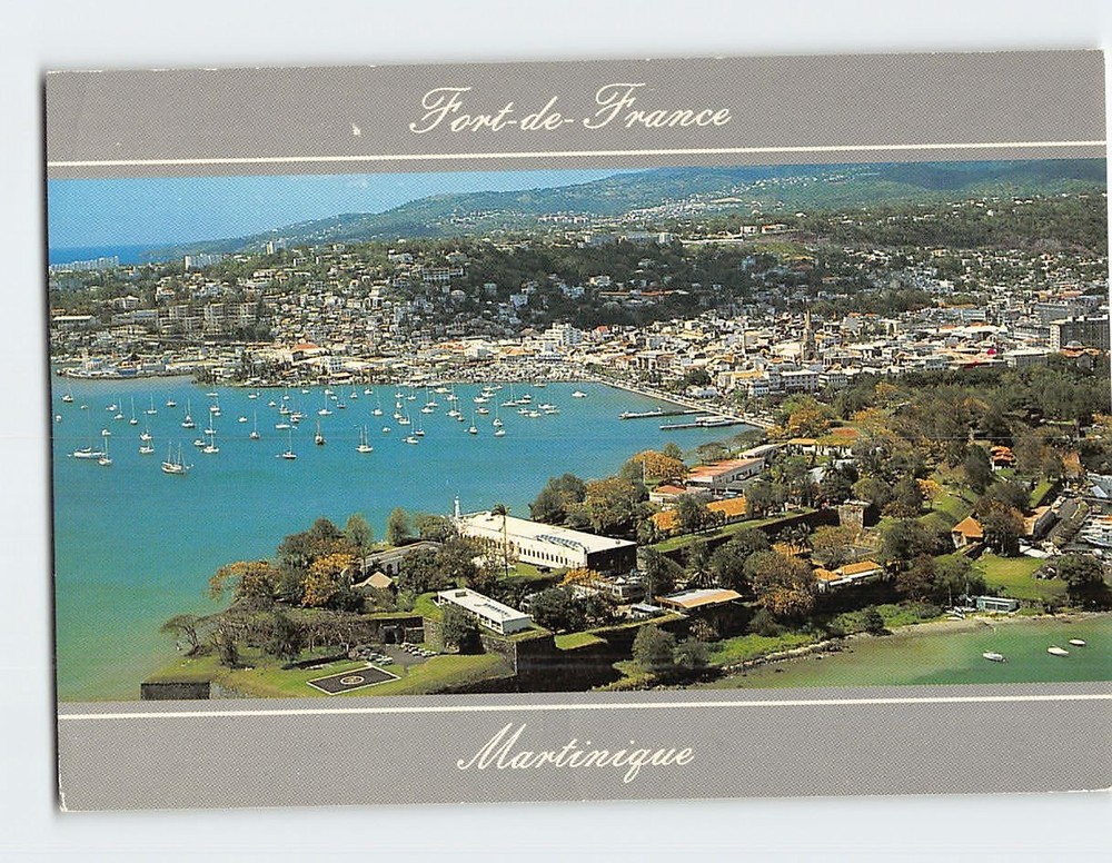 Postcard Aerial View Fort de France Martinique France