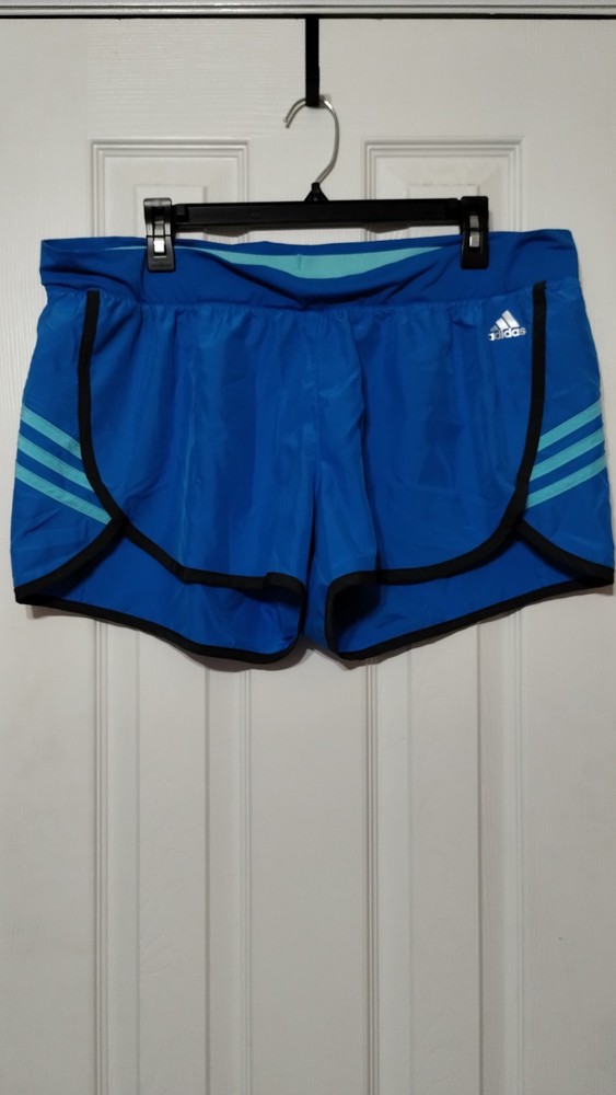 adidas Climalite Women's Size XL Athletic Running Shorts Blue