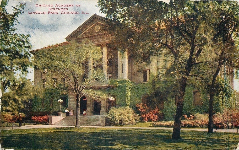 Chicago Illinois~Chicago Academy Of Sciences~Lincoln Park~1912 VO Hammon-image
