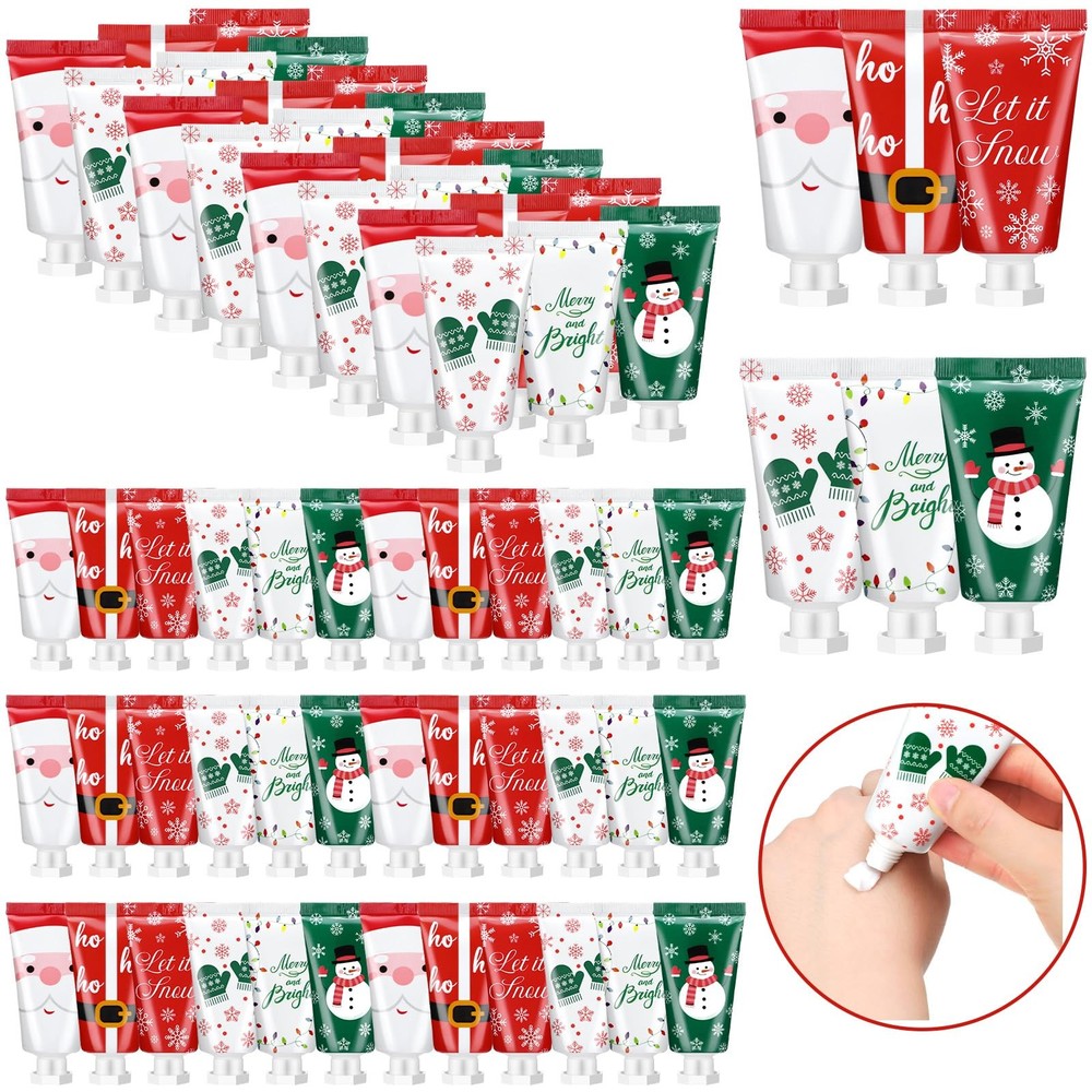 72 Pieces Secret Santa Gift Set: Mini Christmas Hand Cream Travel Size Lotion...