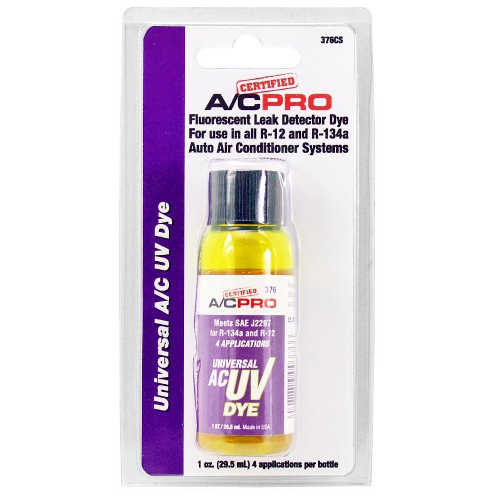 Four Applications of Certified UV Leak Detection Dye for Car AC Systems - 1 Oz-image
