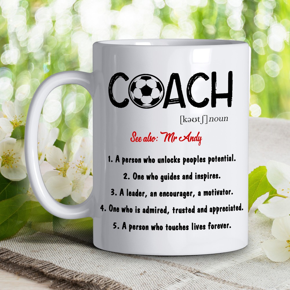 Custom Coach Soccer Instructor Coach Soccer Fan Mug Rz3g