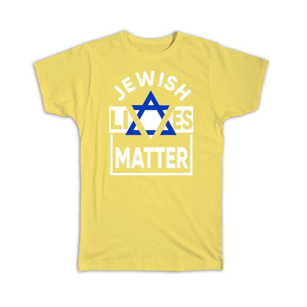 Gift T-Shirt : Jewish Lives Matter Jerusalem Israel Star Of David Judaism Jew
