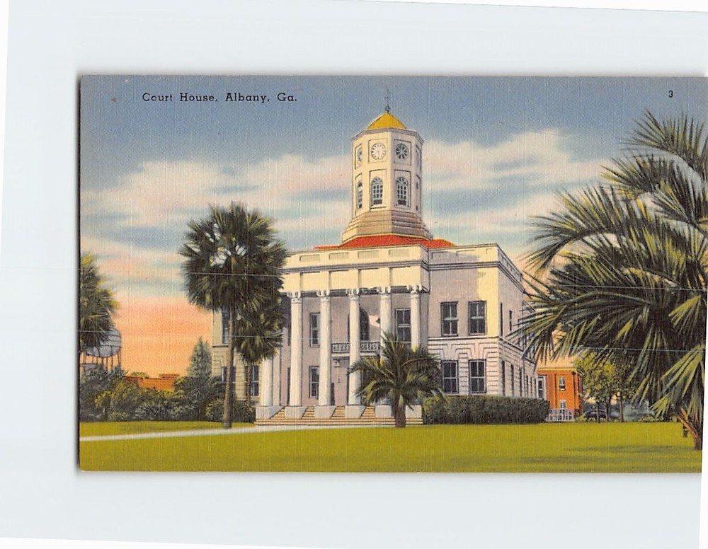 Postcard Court House Albany Georgia
