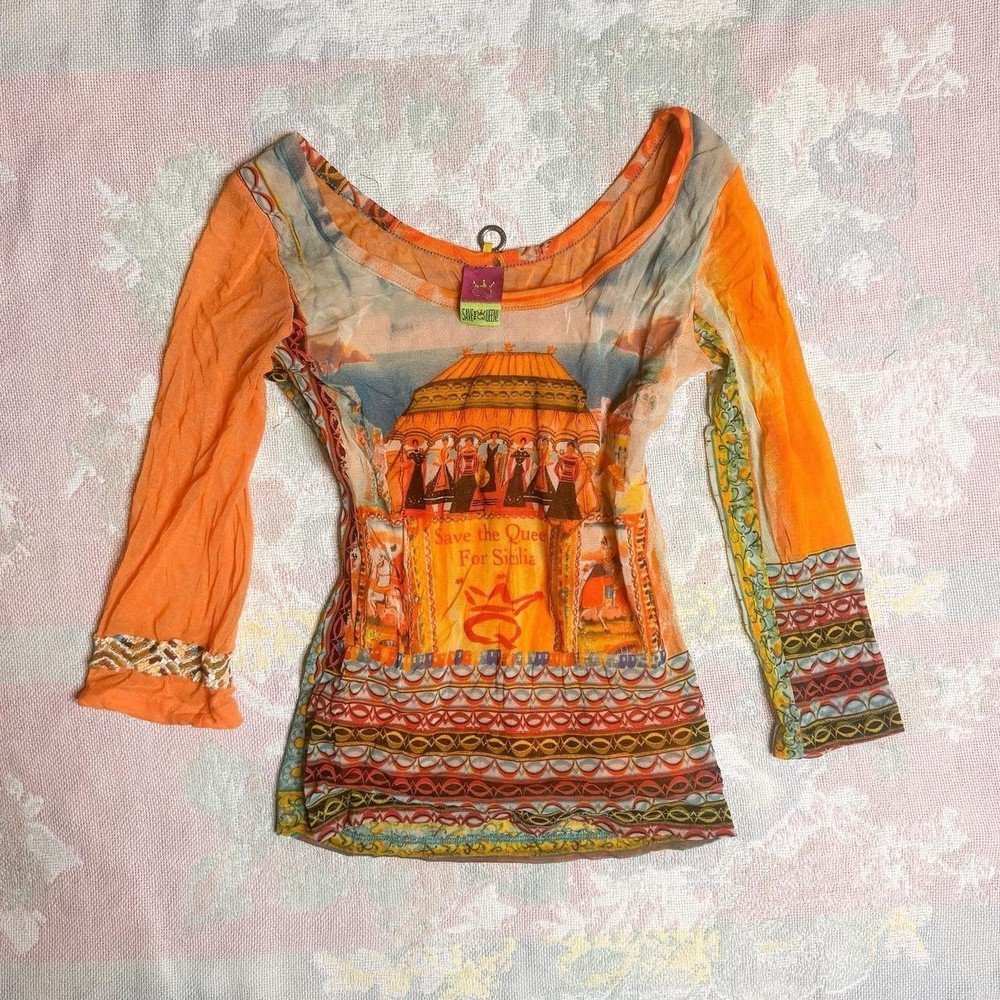 Save The Queen Archive Sicily Mesh Top