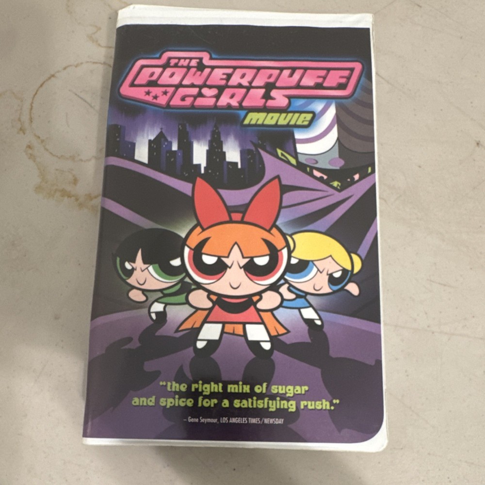 Warner Home Video The Powerpuff Girls Movie VHS Clam Shell Bonus Cartoon 2002