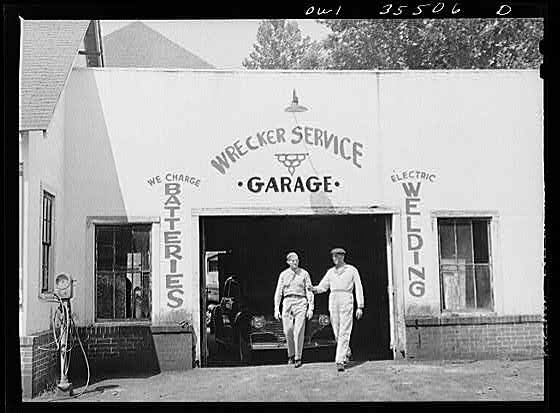 South Carolina Air Bowman Sergeant John Riley 25th Service Group 1940s Garage