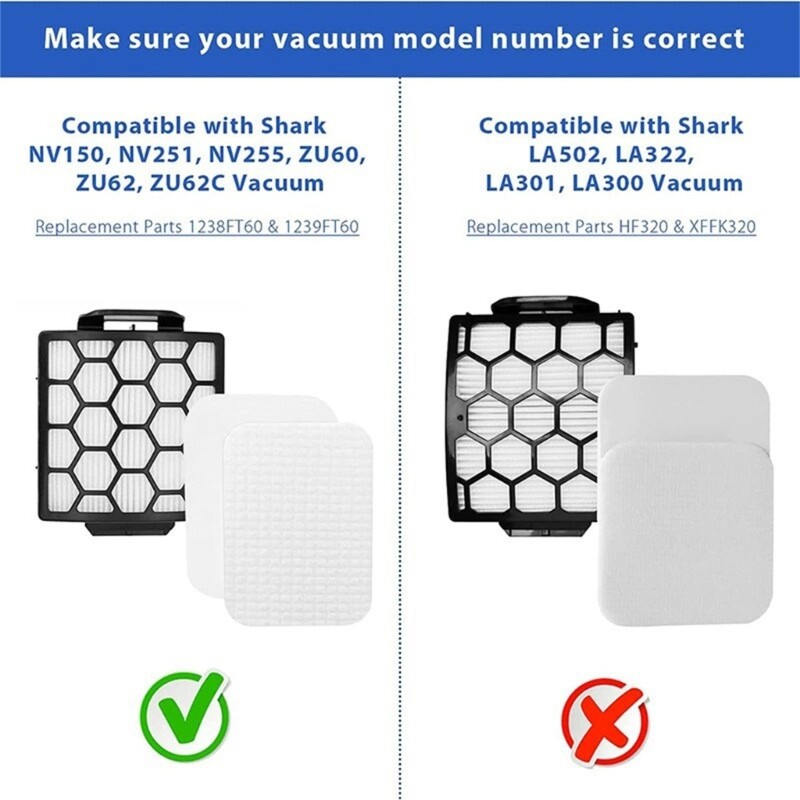 HEPA Foam Vacuum Filter for Dyson ZU60 ZU62 ZU62C NV251 NV255 NV150 NV151 Models