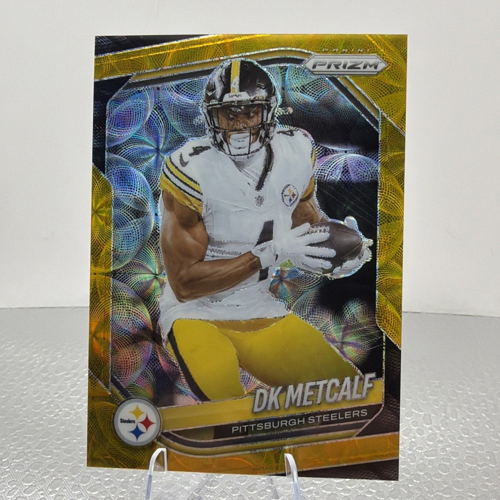 DK METCALF 2025 Prizm Choice Gold /10 Amazing Shape Ships Fast