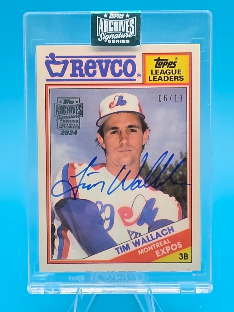 Tim Wallach 2024 Topps Archives Signature Series 1988 Topps Revco Auto /13 #6