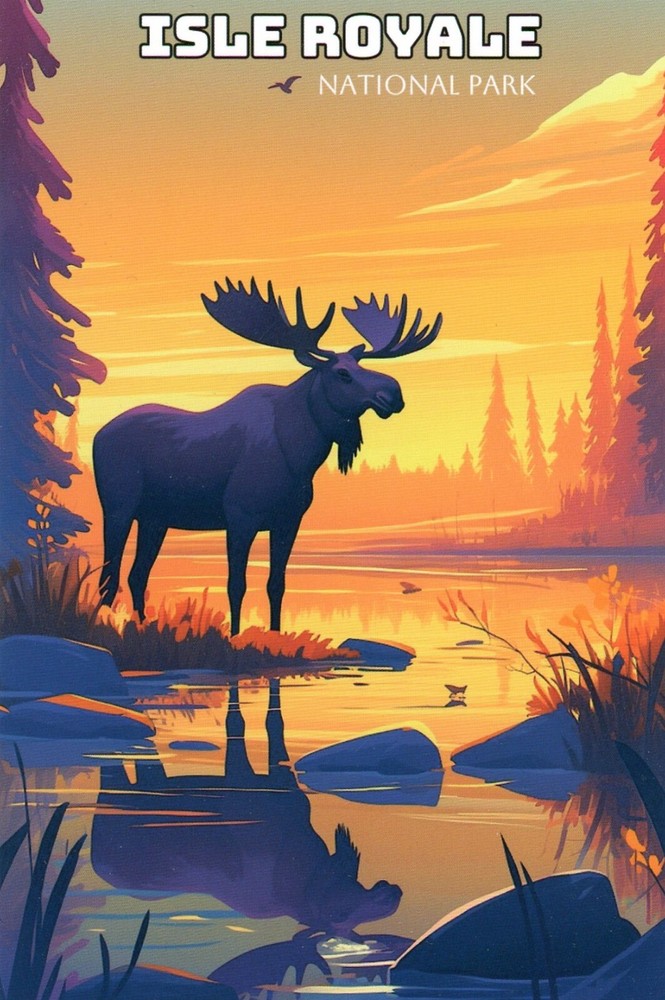 Isle Royale National Park, Lake Superior, Michigan --New POSTCARD