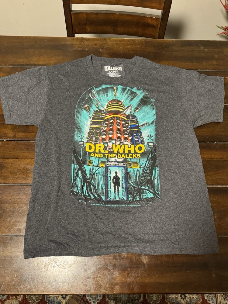 Dr Who And The Daleks Mens T-Shirt Size L