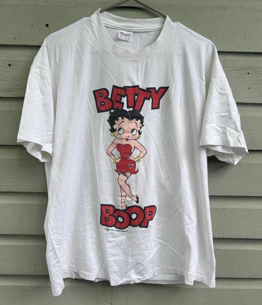 Vintage 1988 Betty Boop by Stedman Double Sided T-Shirt XL Single Stitch 80s USA