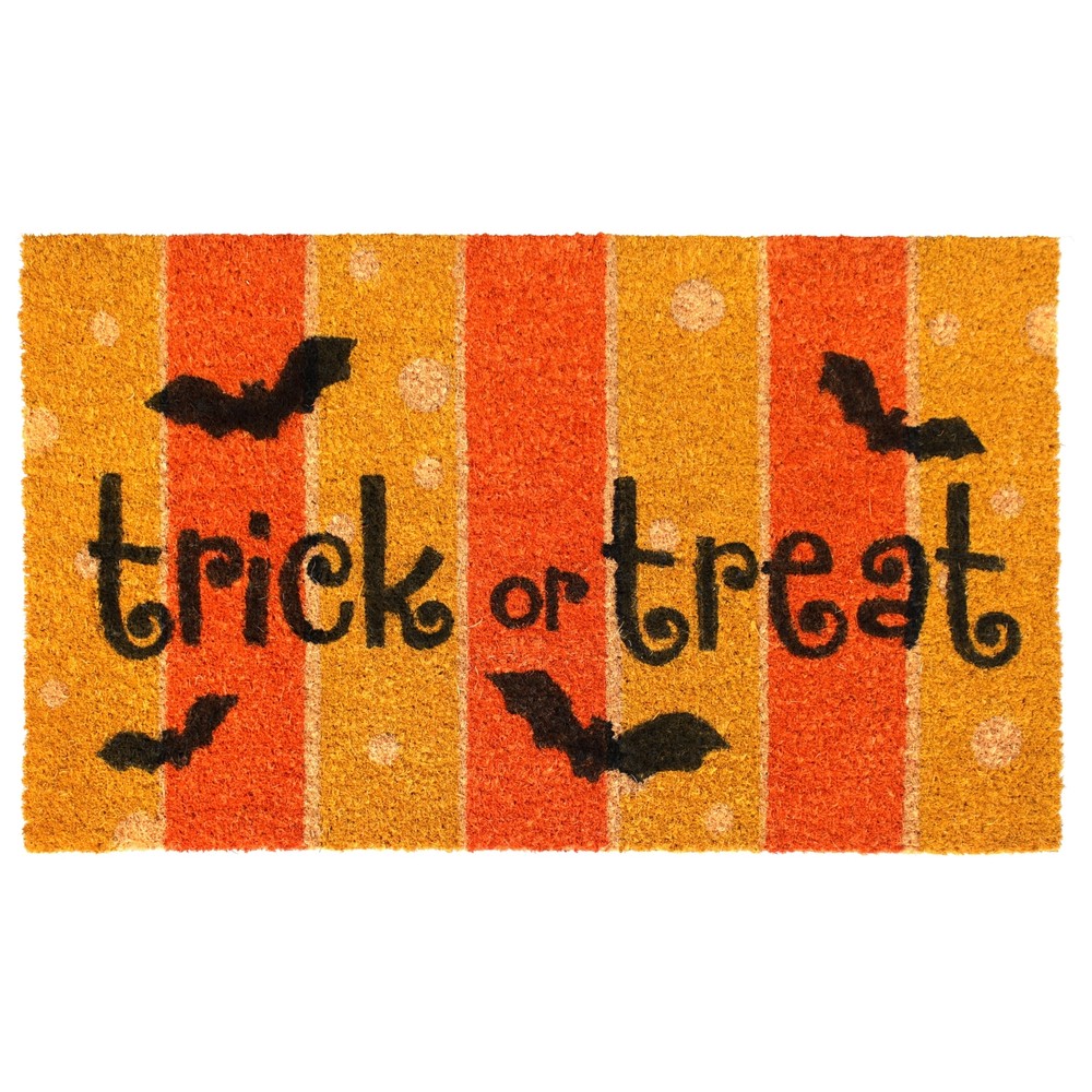 RugSmith Multi Machine Tufted Trick or Treat Doormat, 18