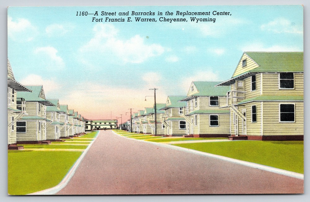 Military~Barracks In Replacement Center Fort Francis E Warren Cheyenne WY~Vtg PC