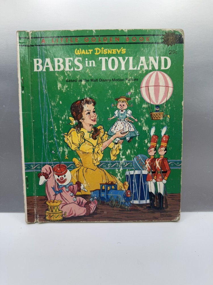 1961 Walt Disney's Babes In Toyland Little Golden Book 