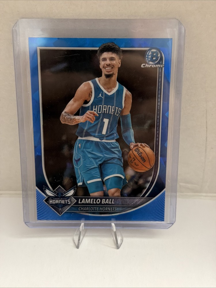 Lamelo Ball 2025-26 Bowman Chrome Sapphire Refractor #Bcv-86 Hornets Q4244