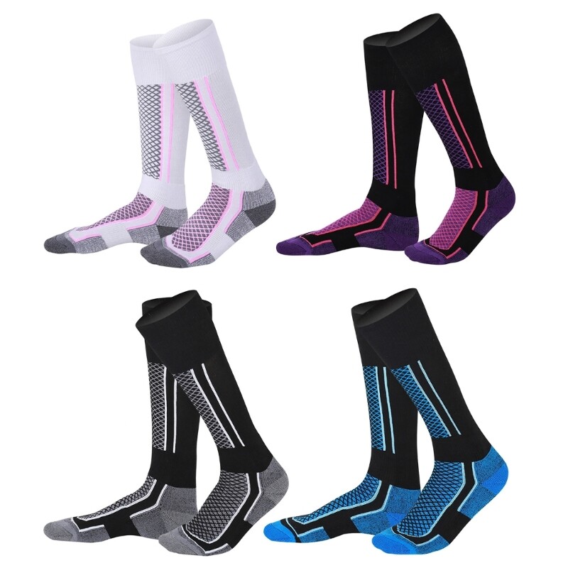 Warm Wool Ski Socks for Snowboarding Cold Weather Thermal Knee-High Socks