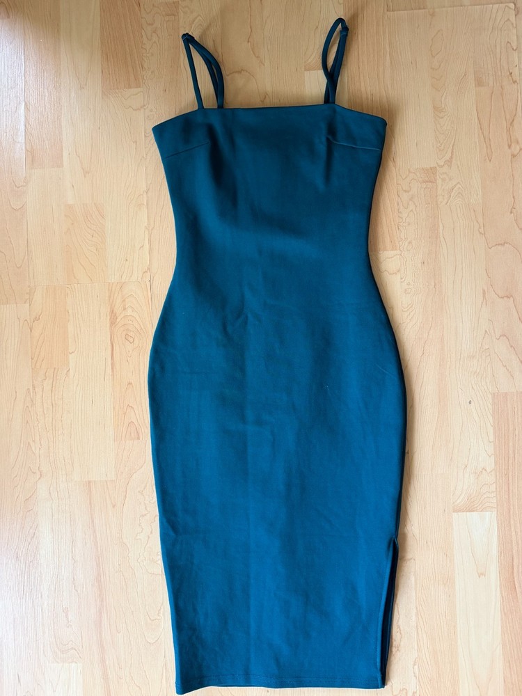 Lulus  Forest Green Bodycon Midi Dress Size XS EUC