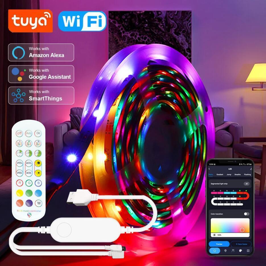 LED Strip Light 5v Rgb Neon Plastic Multicolor 1-30m Modern USB Rope Dream Ir