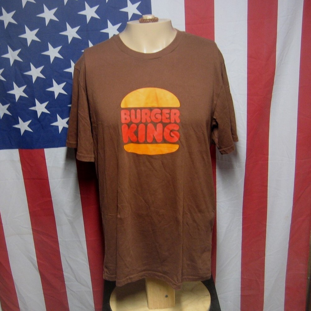 Burger King retro large T-shirt classic Whopper logo vintage BK tee