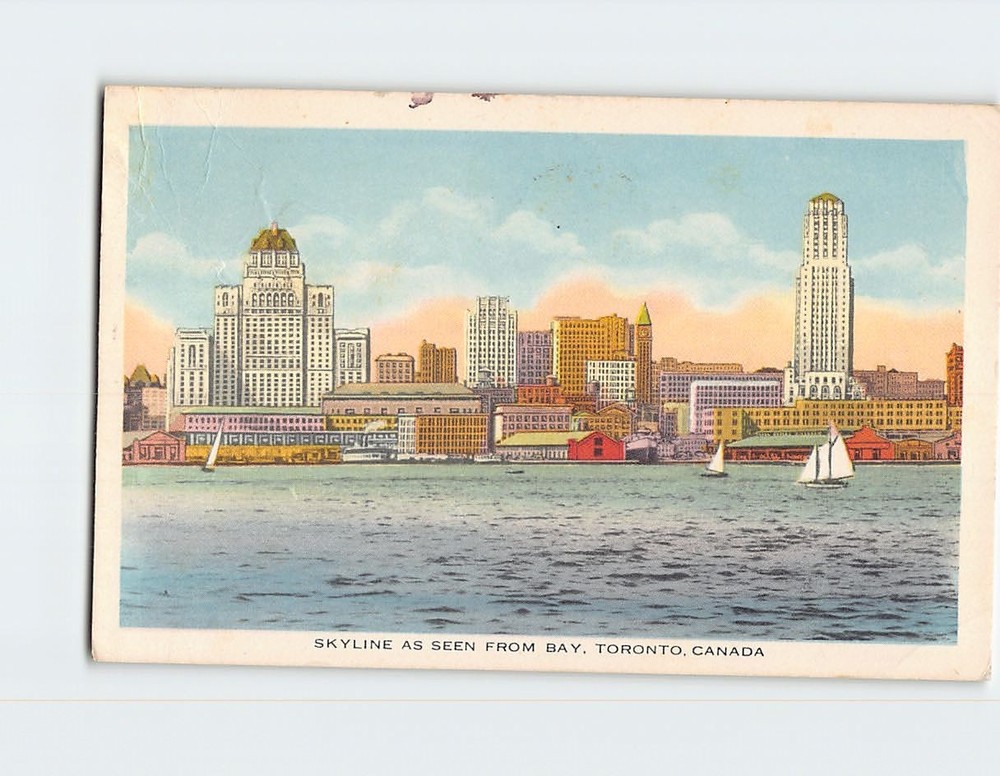 Postcard City Skyline Toronto Ontario Canada