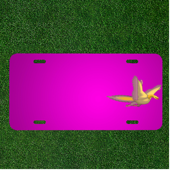 Custom Personalized Car License Plate With Add Names To Bird Flying Wings