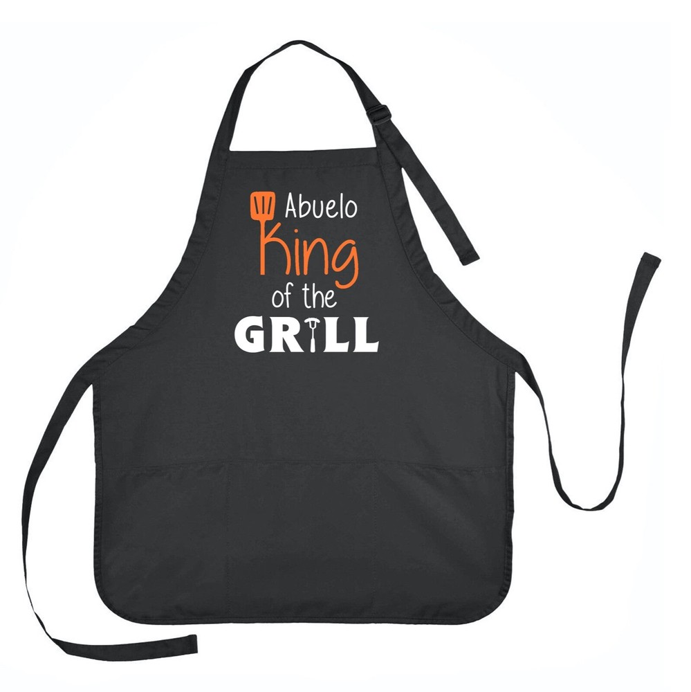 Abuelo King of the Grill Apron, Abuelo Grilling Apron, Grilling Apron for Abuelo-image